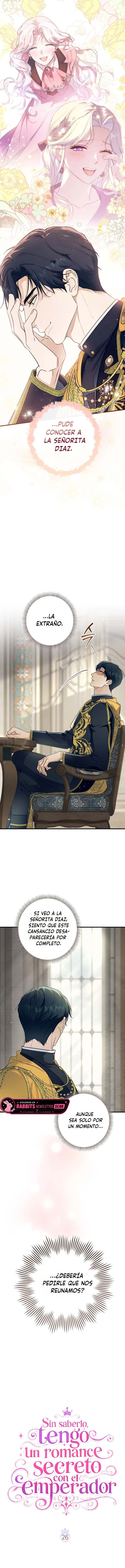 Sin saberlo, tengo un romance secreto con el emperador Capitulo 26 página 9