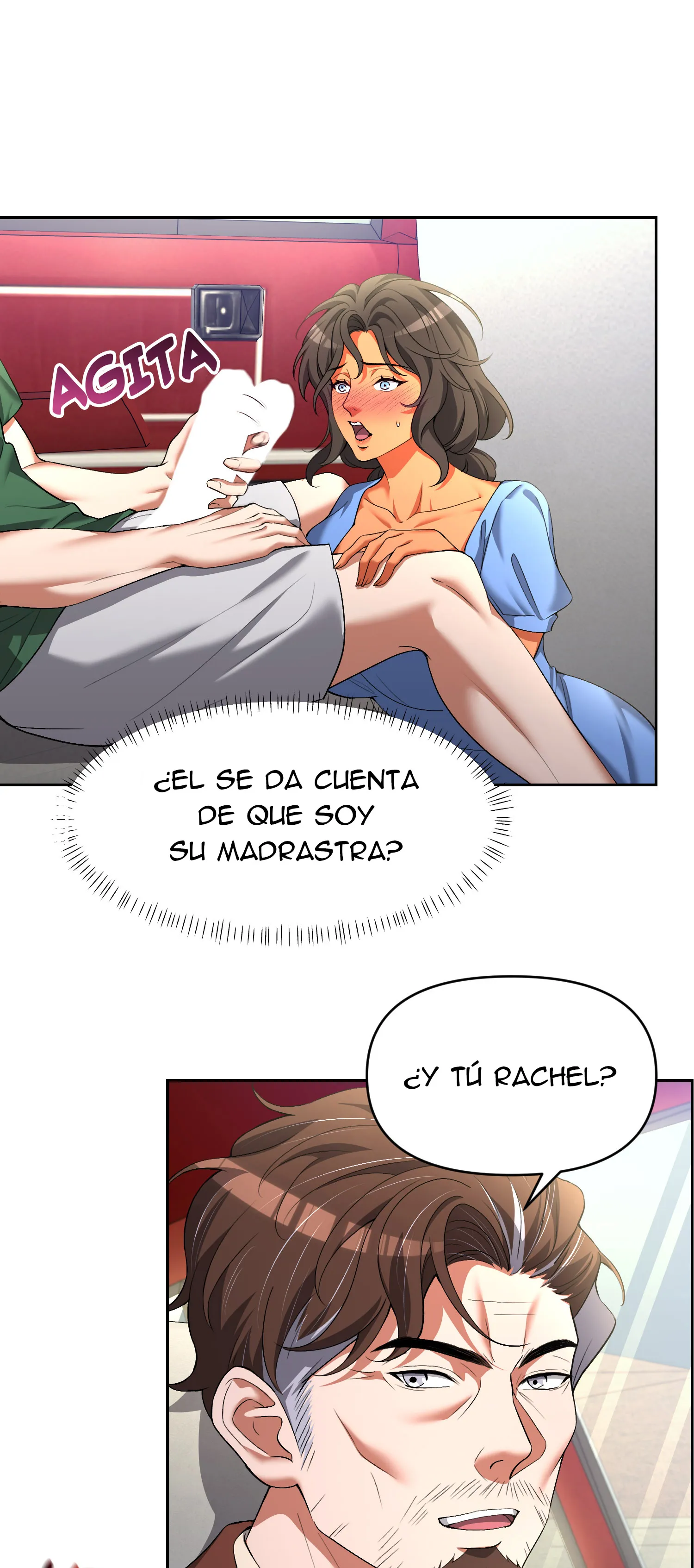 Viaje en el asiento trasero con mi madrastra Capitulo 4 página 9