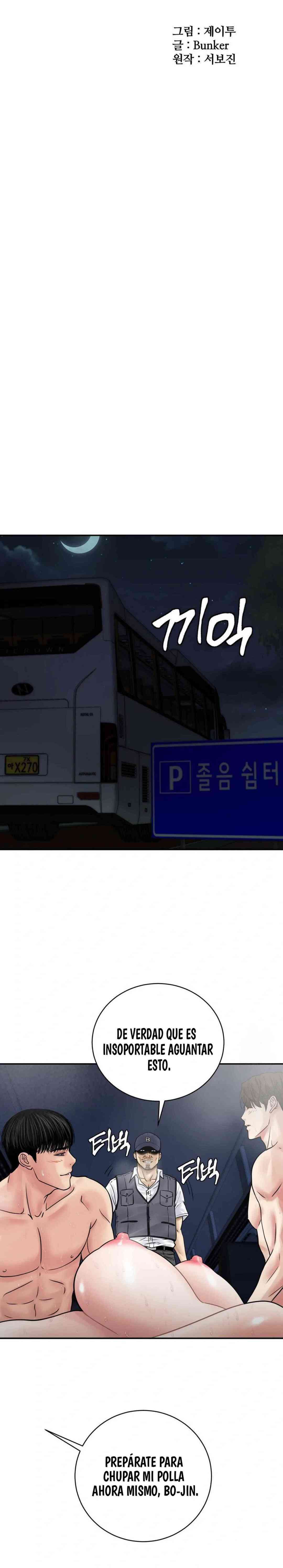 with three men on a late-night bus Capitulo 6 página 5