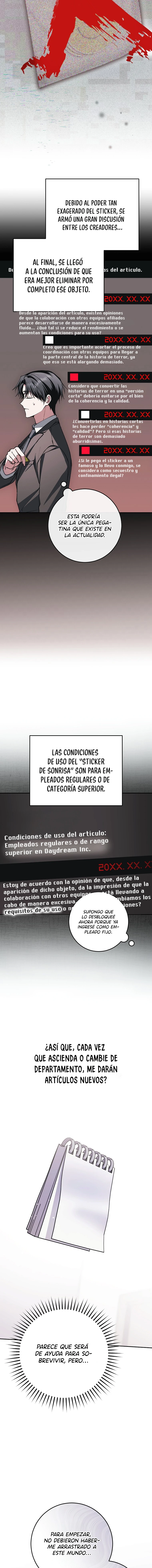Aunque me metí en una historia de terror, aún tengo que ir a trabajar Capitulo 7 página 14