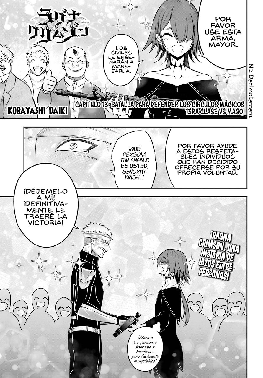 Ragna Crimson Capitulo 31: Batalla para defender los círculos mágicos. 13ra Clase vs Mago página 3