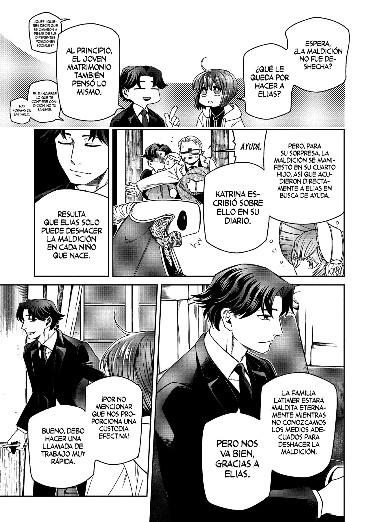 Mahou Tsukai No Yome Capitulo 102: Lluvia antes de las siete, despejado antes de las once. II página 36