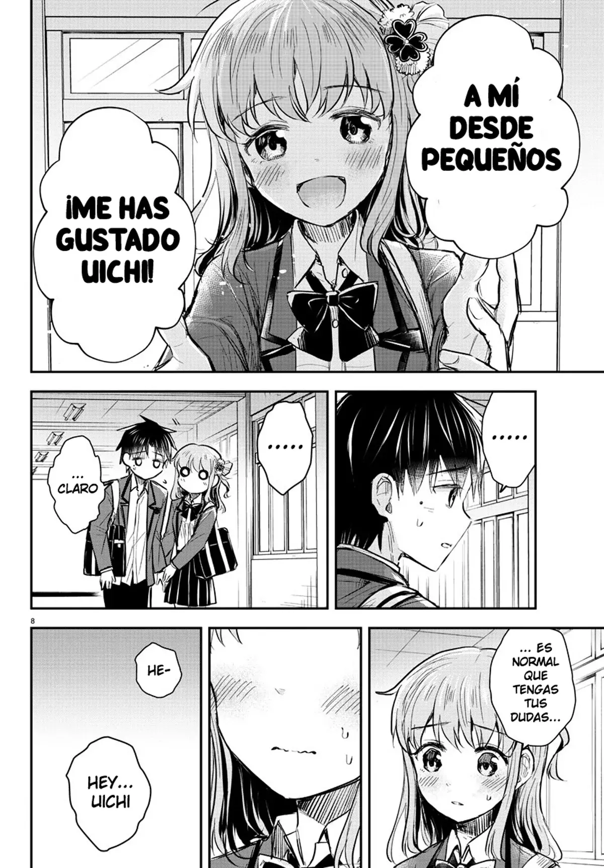 Kimi wa Yotsuba no Clover Capitulo 14: ¡Mi corazón no deja de latir! página 8