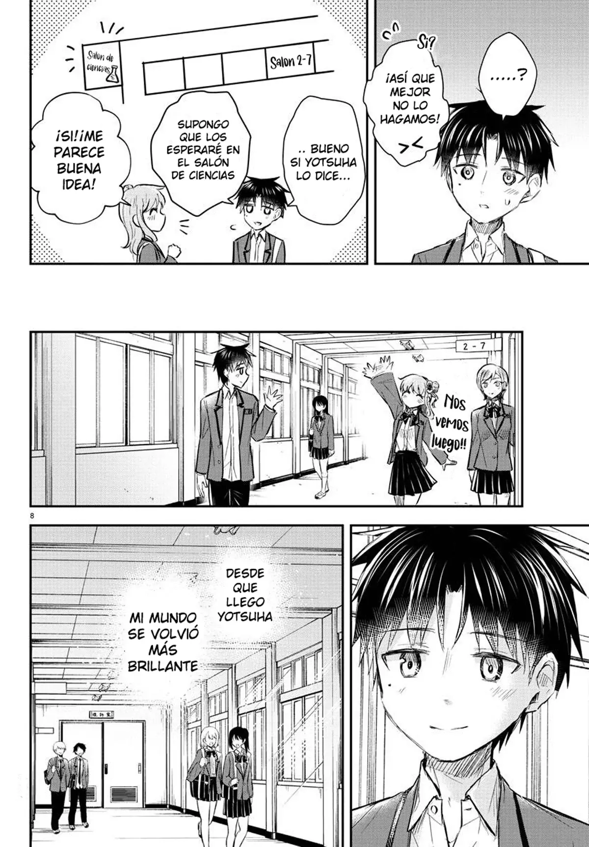 Kimi wa Yotsuba no Clover Capitulo 15: Lo peor página 8