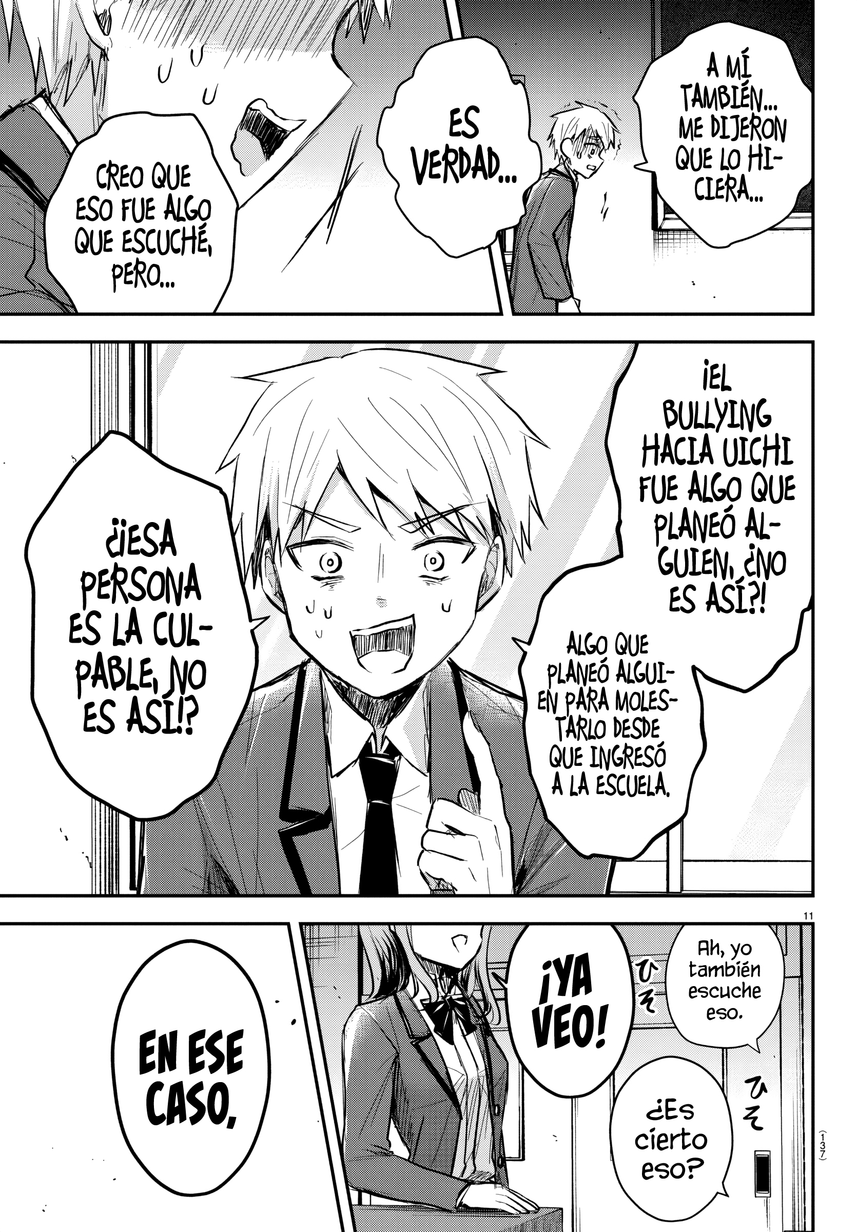 Kimi wa Yotsuba no Clover Capitulo 18: Reunión matutina página 11