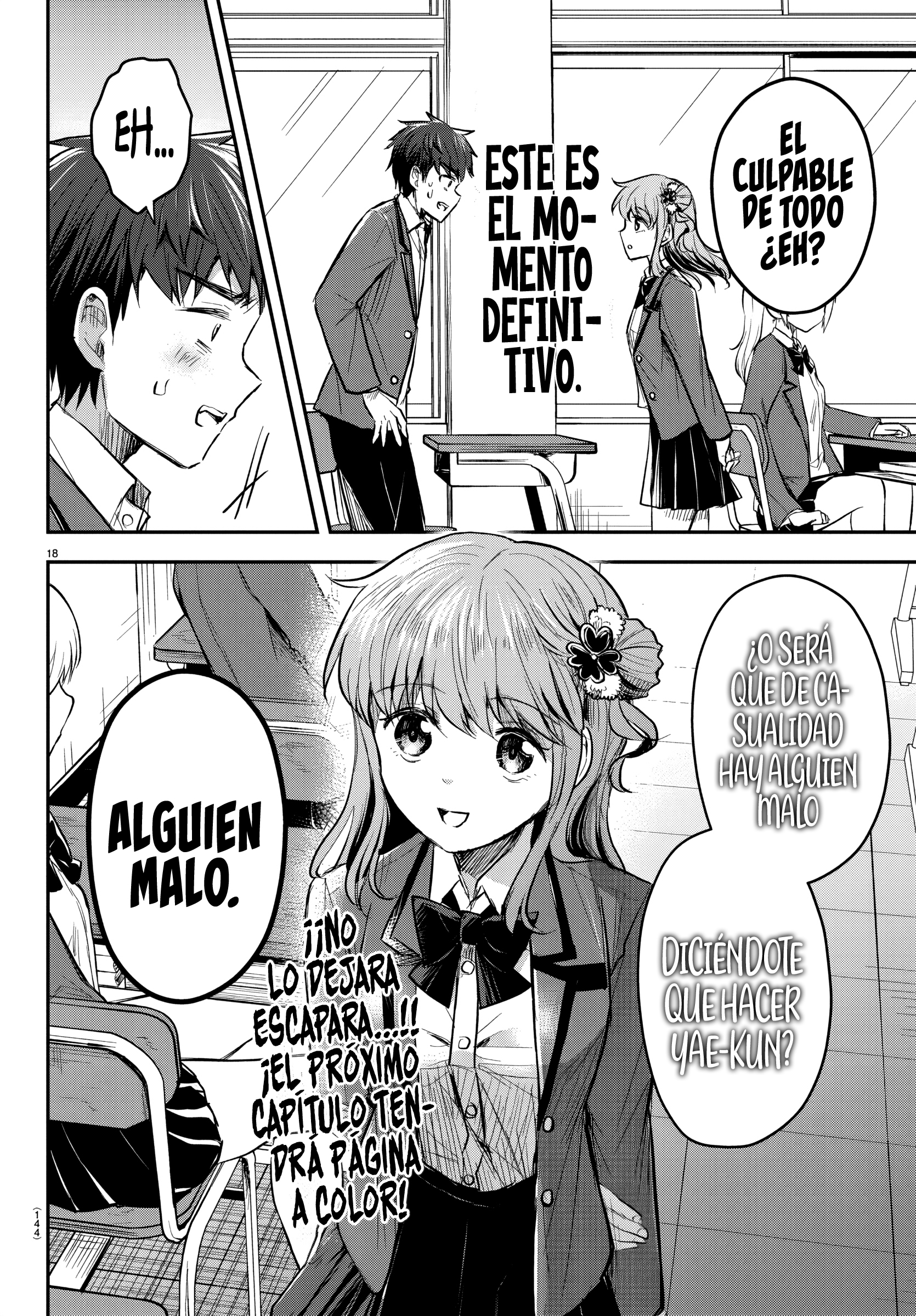 Kimi wa Yotsuba no Clover Capitulo 18: Reunión matutina página 18