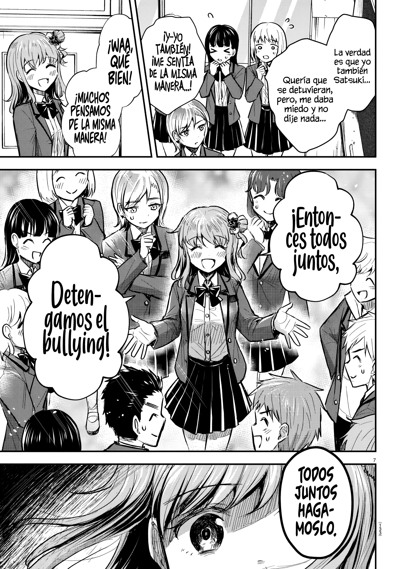 Kimi wa Yotsuba no Clover Capitulo 18: Reunión matutina página 7