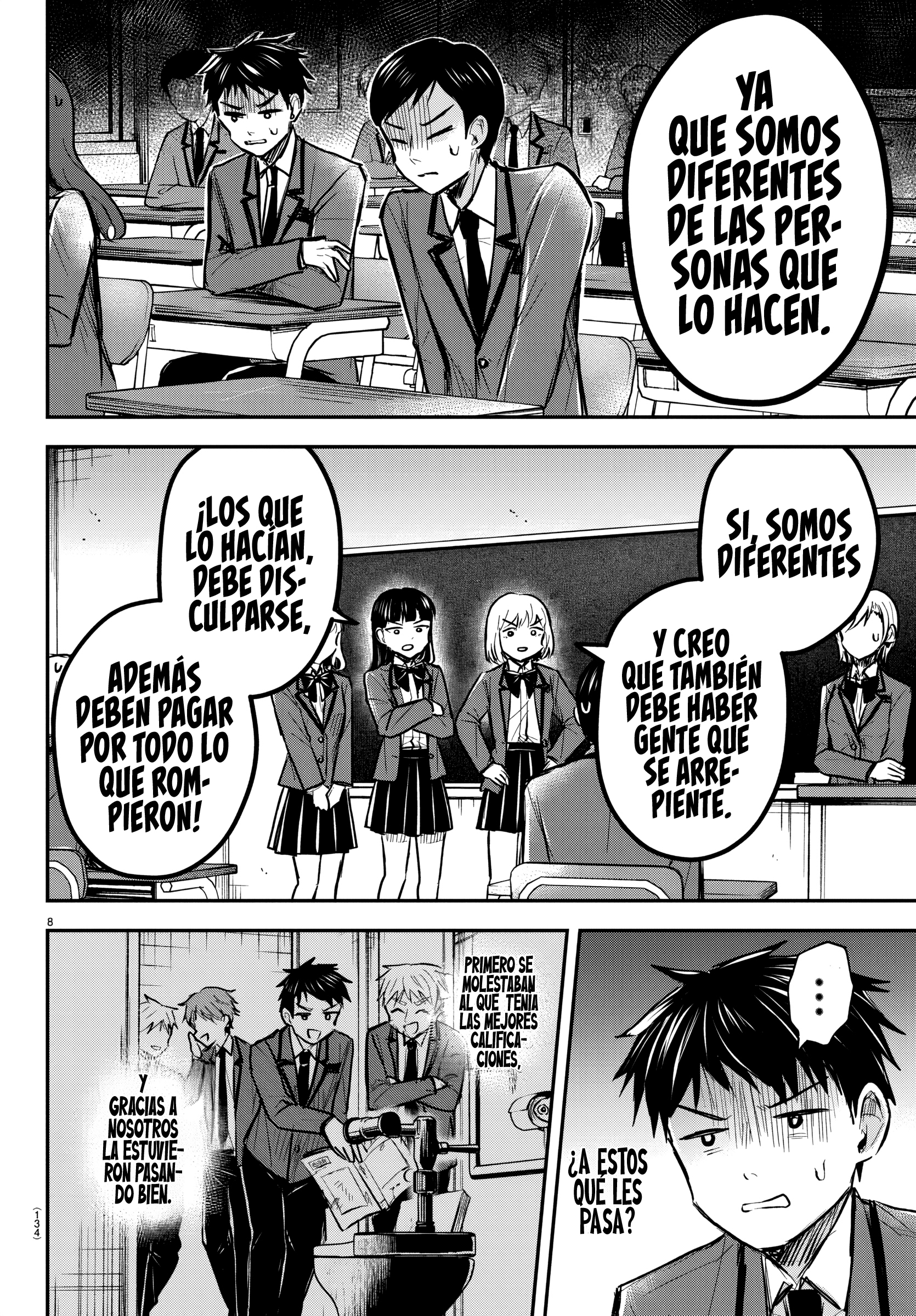 Kimi wa Yotsuba no Clover Capitulo 18: Reunión matutina página 8