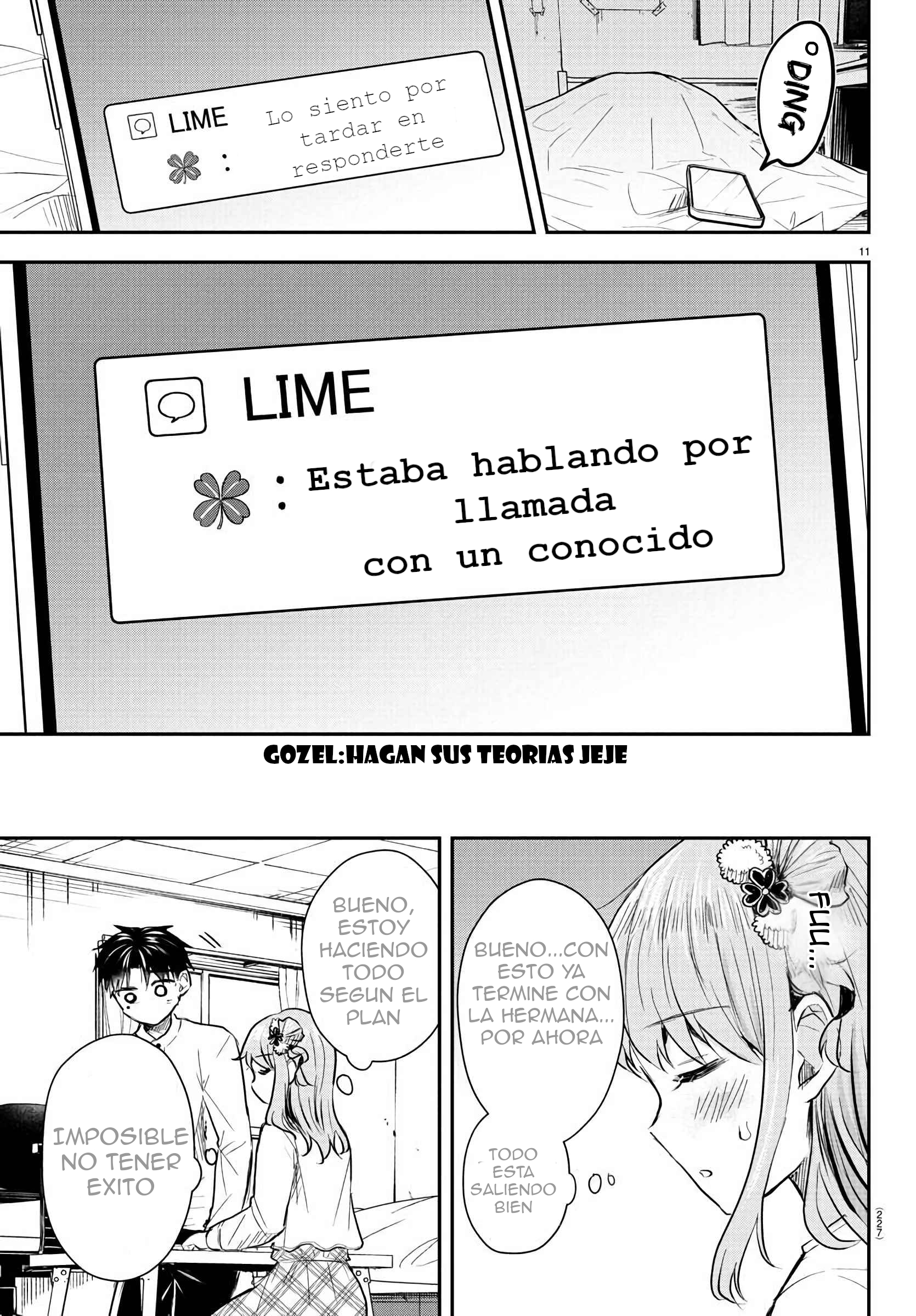 Kimi wa Yotsuba no Clover Capitulo 27: Estrategia de caricias página 11