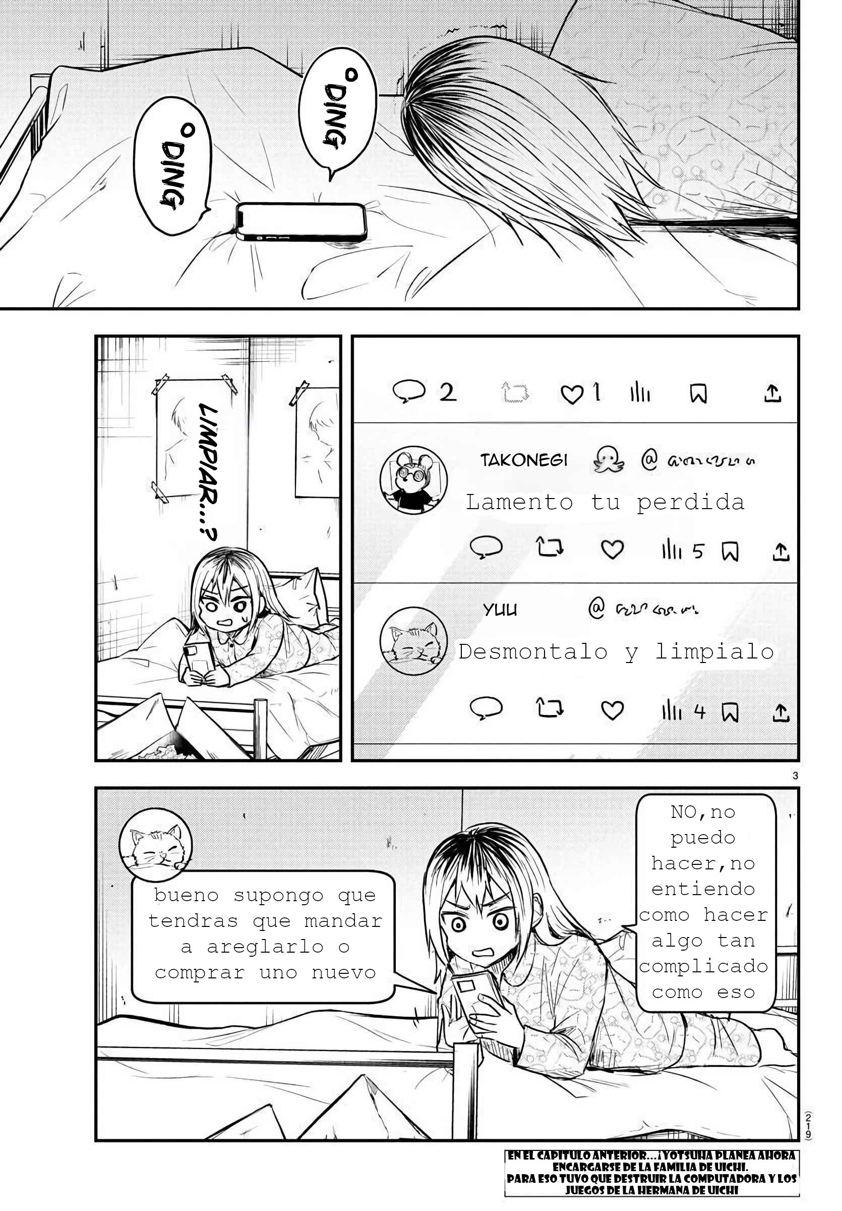 Kimi wa Yotsuba no Clover Capitulo 27: Estrategia de caricias página 3