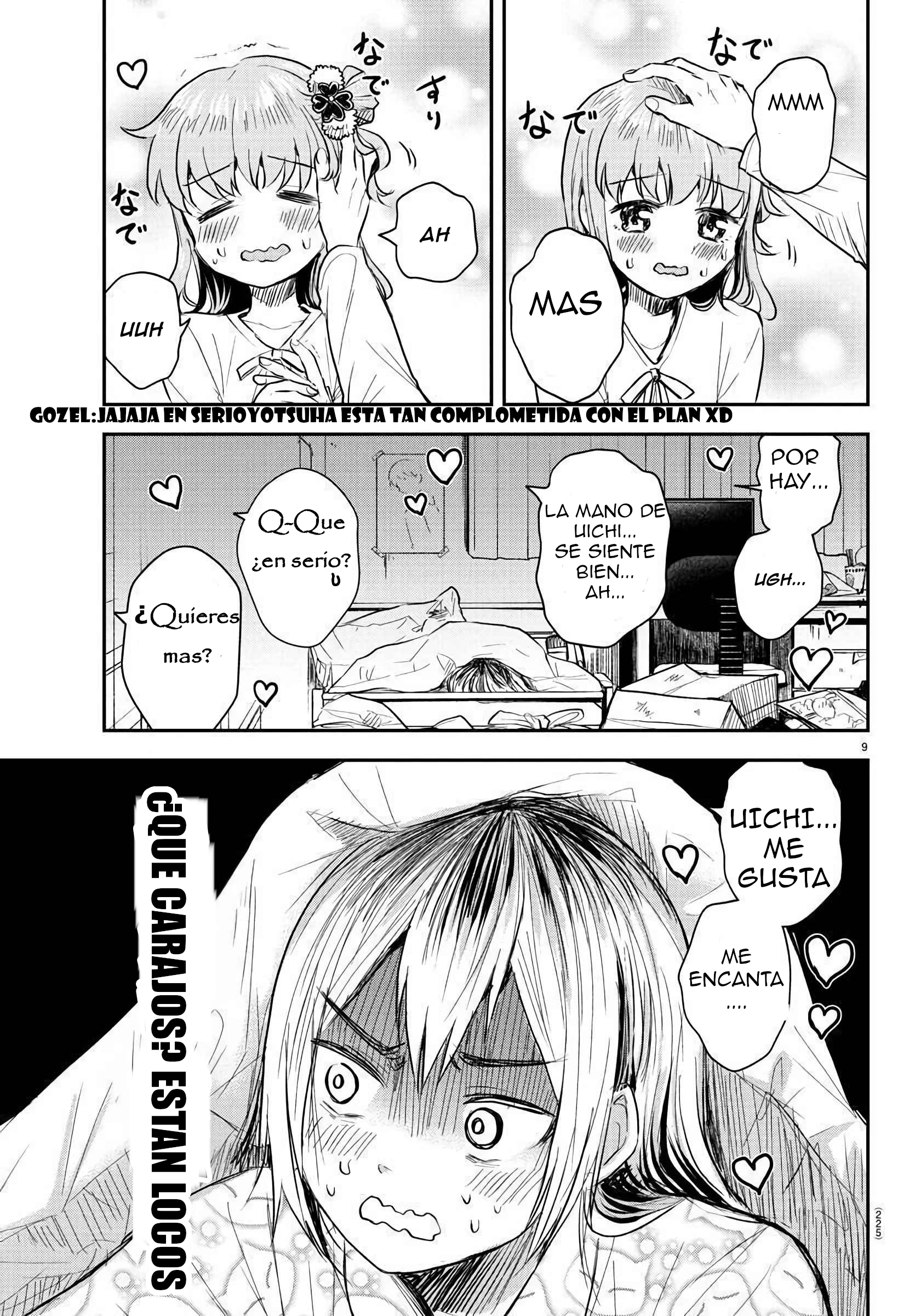 Kimi wa Yotsuba no Clover Capitulo 27: Estrategia de caricias página 9