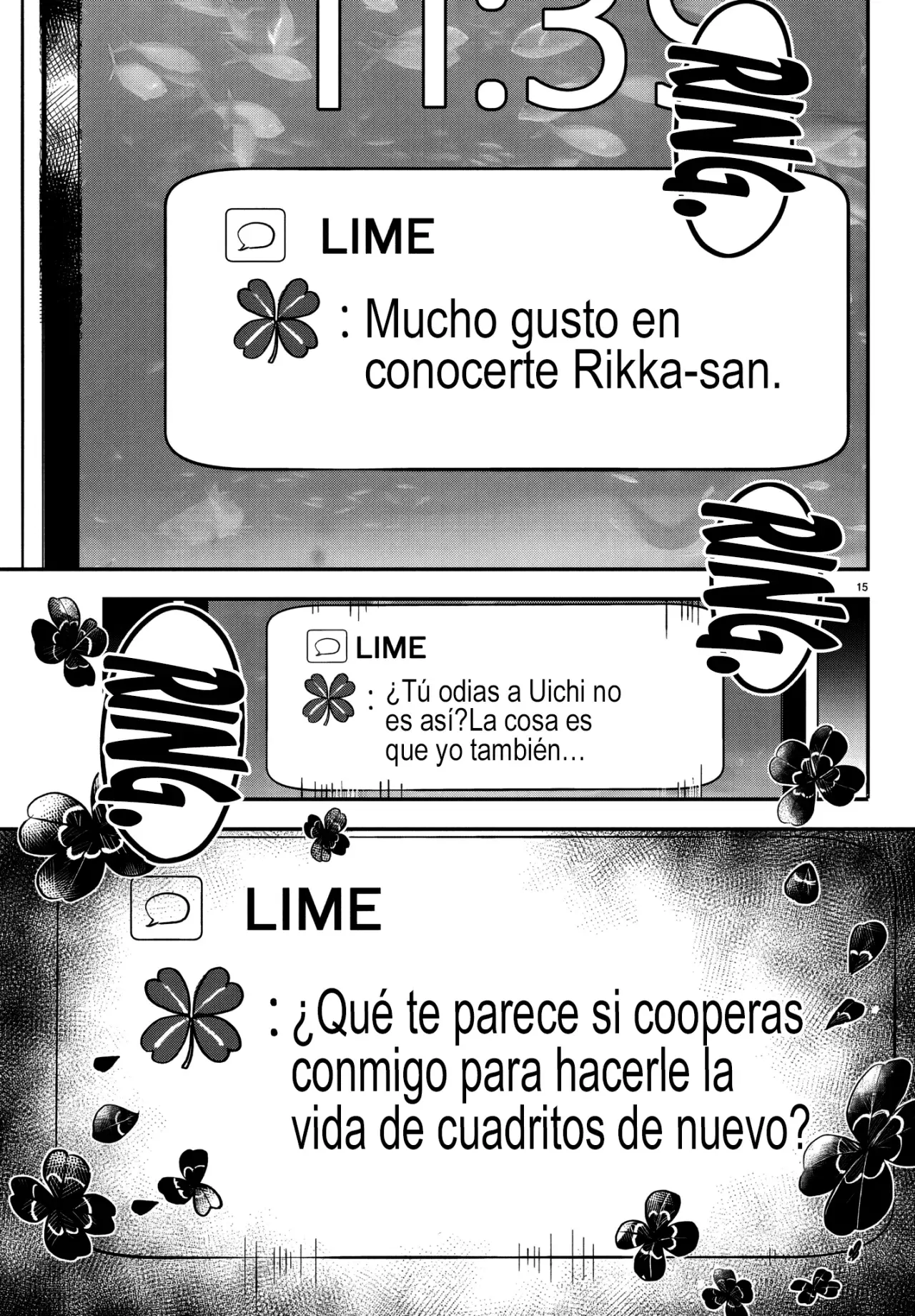 Kimi wa Yotsuba no Clover Capitulo 50: Estrategia. página 18
