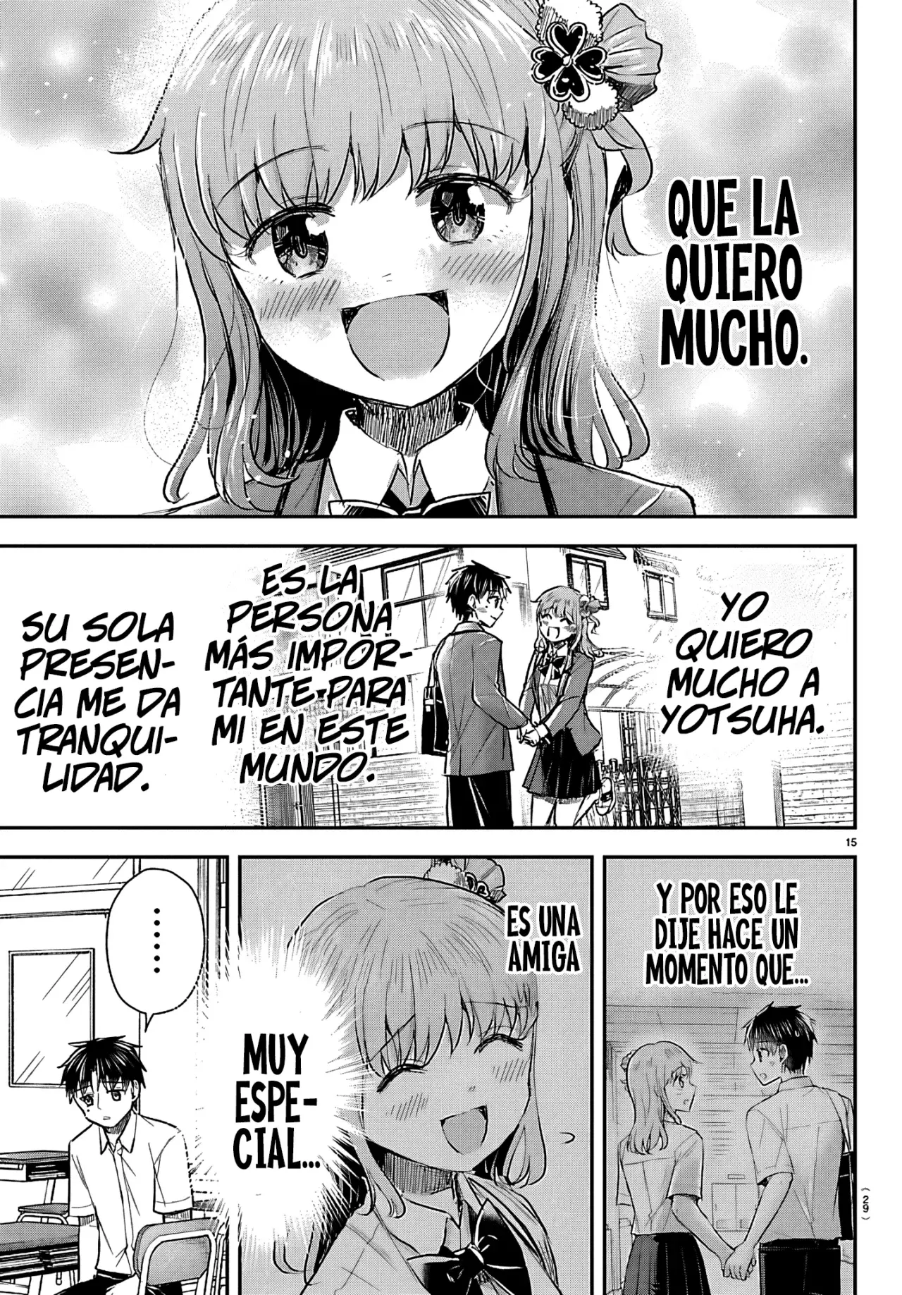 Kimi wa Yotsuba no Clover Capitulo 53: ¡Te quiero mucho! página 19