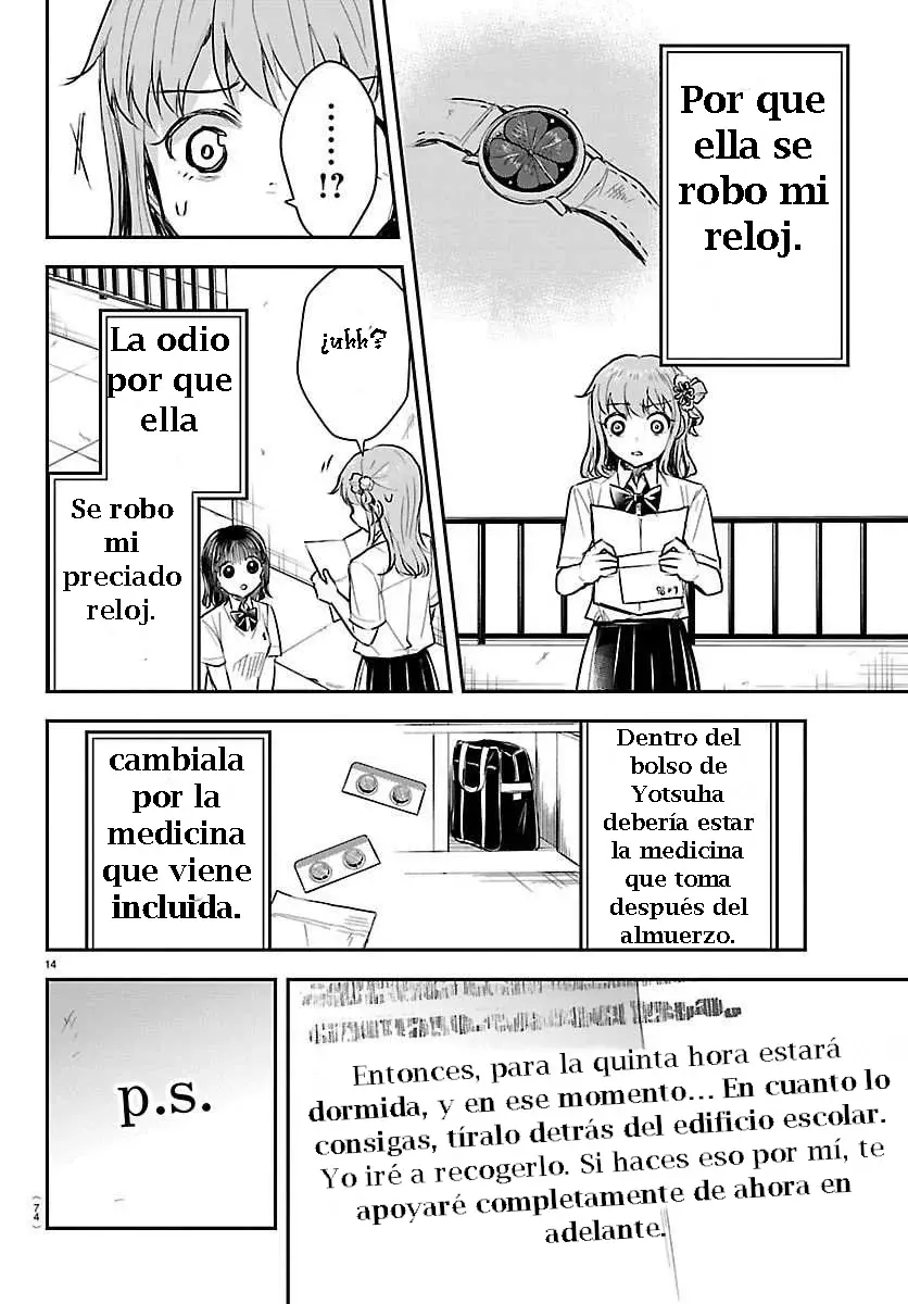 Kimi wa Yotsuba no Clover Capitulo 63: Carta. página 14