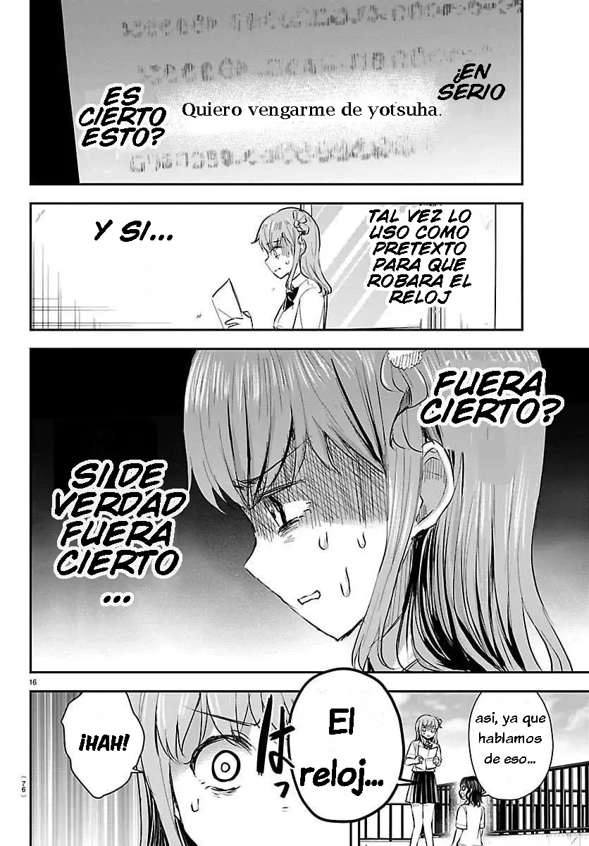 Kimi wa Yotsuba no Clover Capitulo 63: Carta. página 16