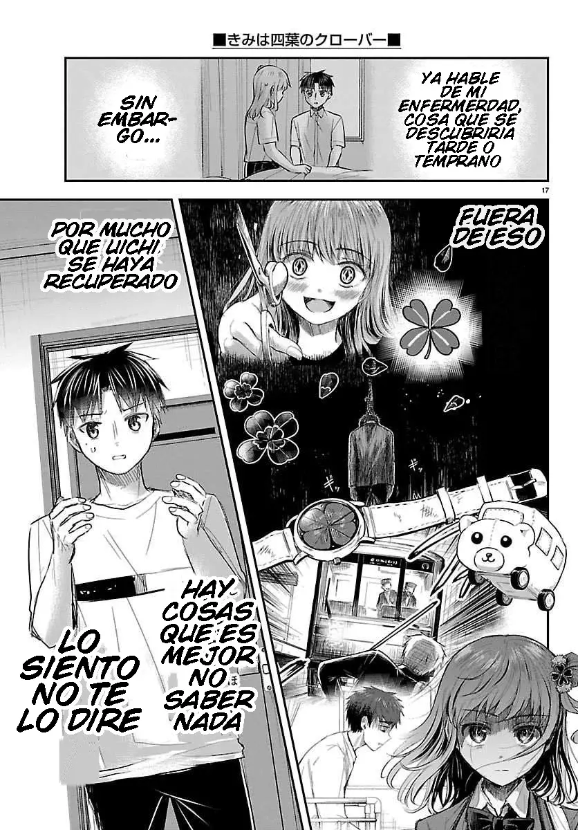 Kimi wa Yotsuba no Clover Capitulo 64: Me pregunto si nos parecemos. página 17