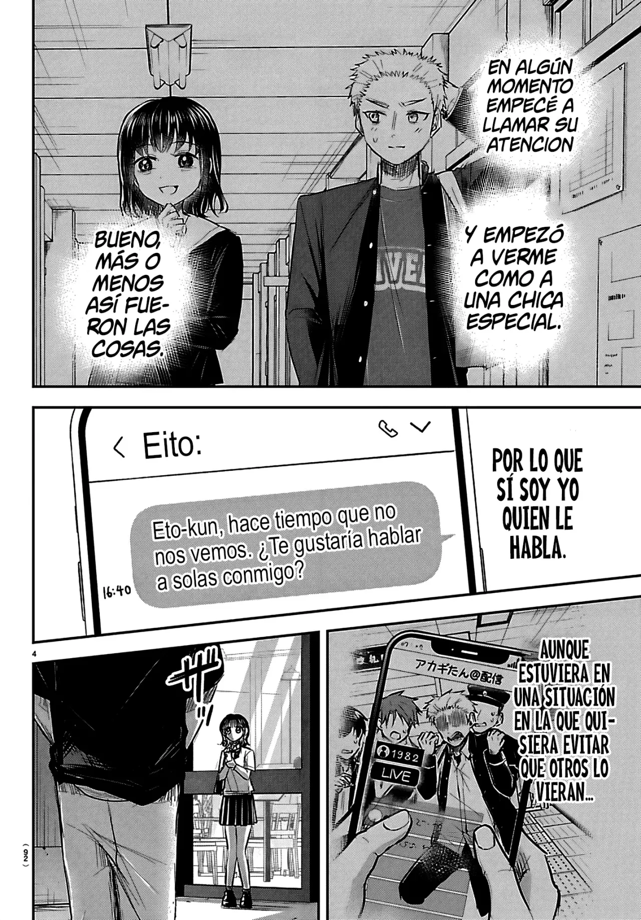 Kimi wa Yotsuba no Clover Capitulo 65: La malicia de los de secundaria. página 7
