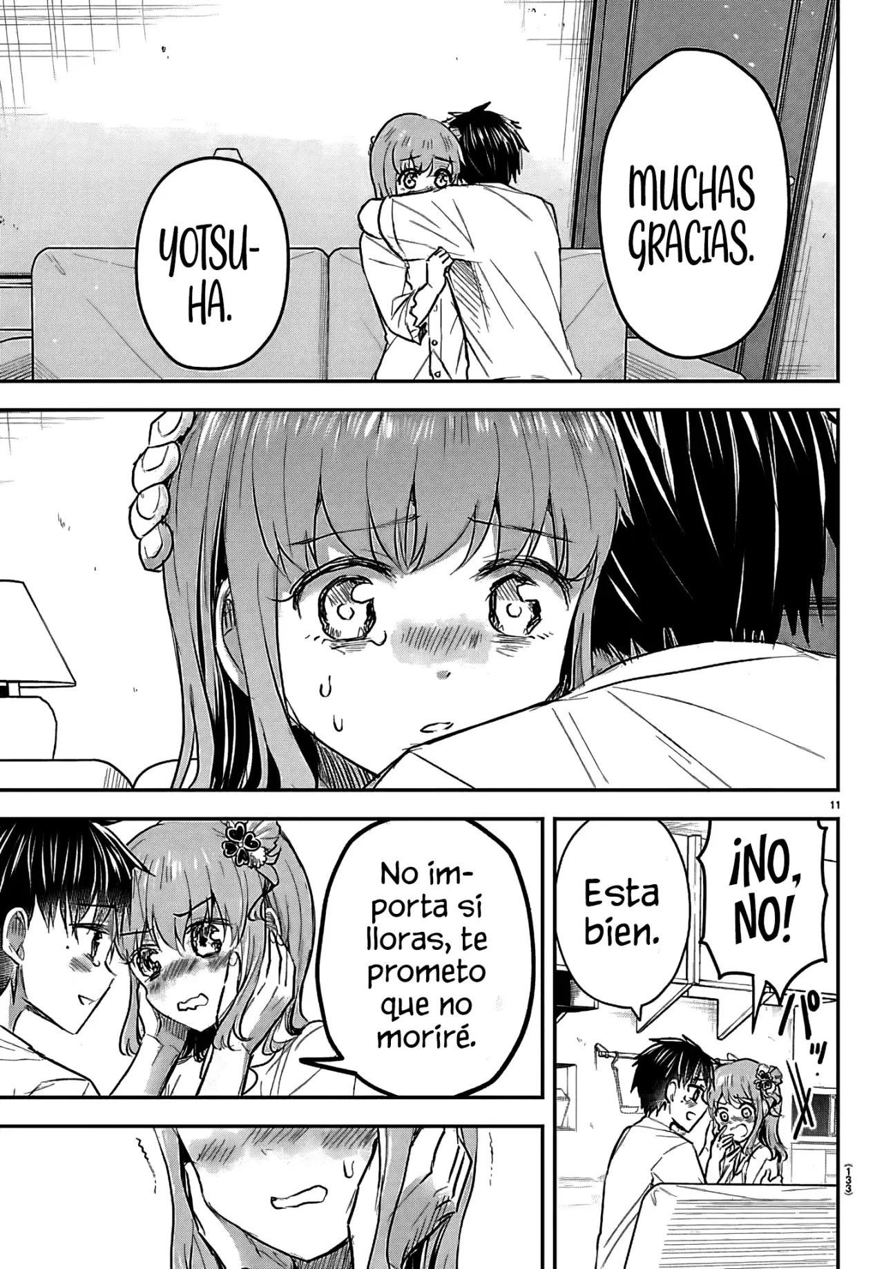 Kimi wa Yotsuba no Clover Capitulo 67: Lágrimas. página 14