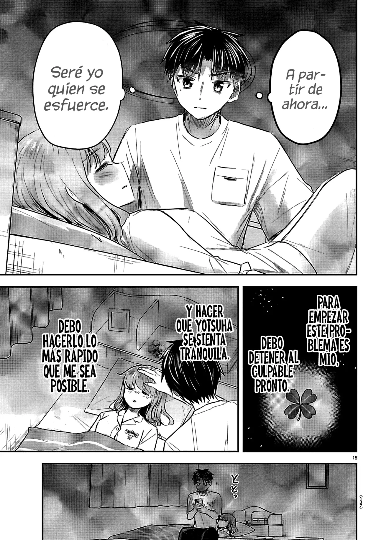 Kimi wa Yotsuba no Clover Capitulo 67: Lágrimas. página 18
