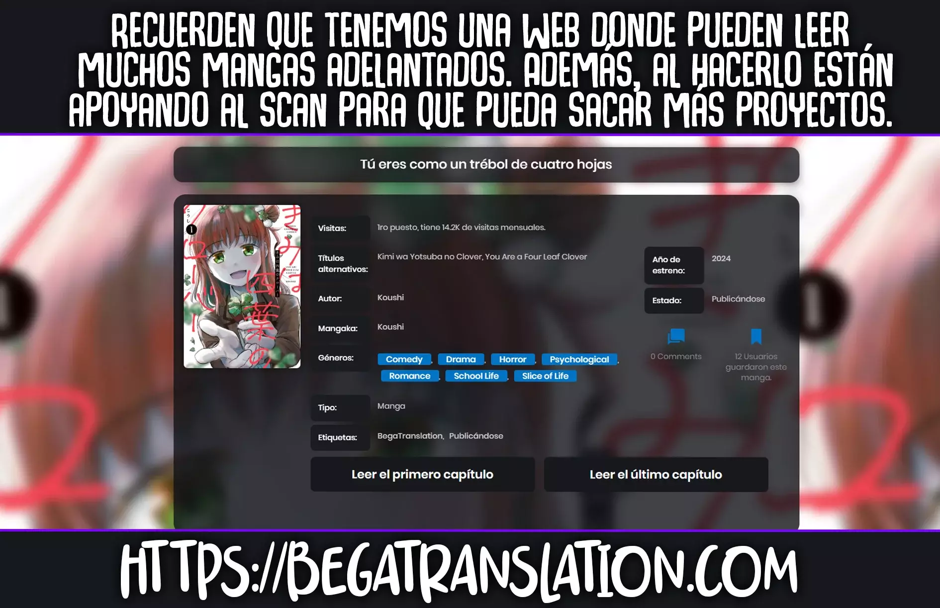 Kimi wa Yotsuba no Clover Capitulo 67: Lágrimas. página 3