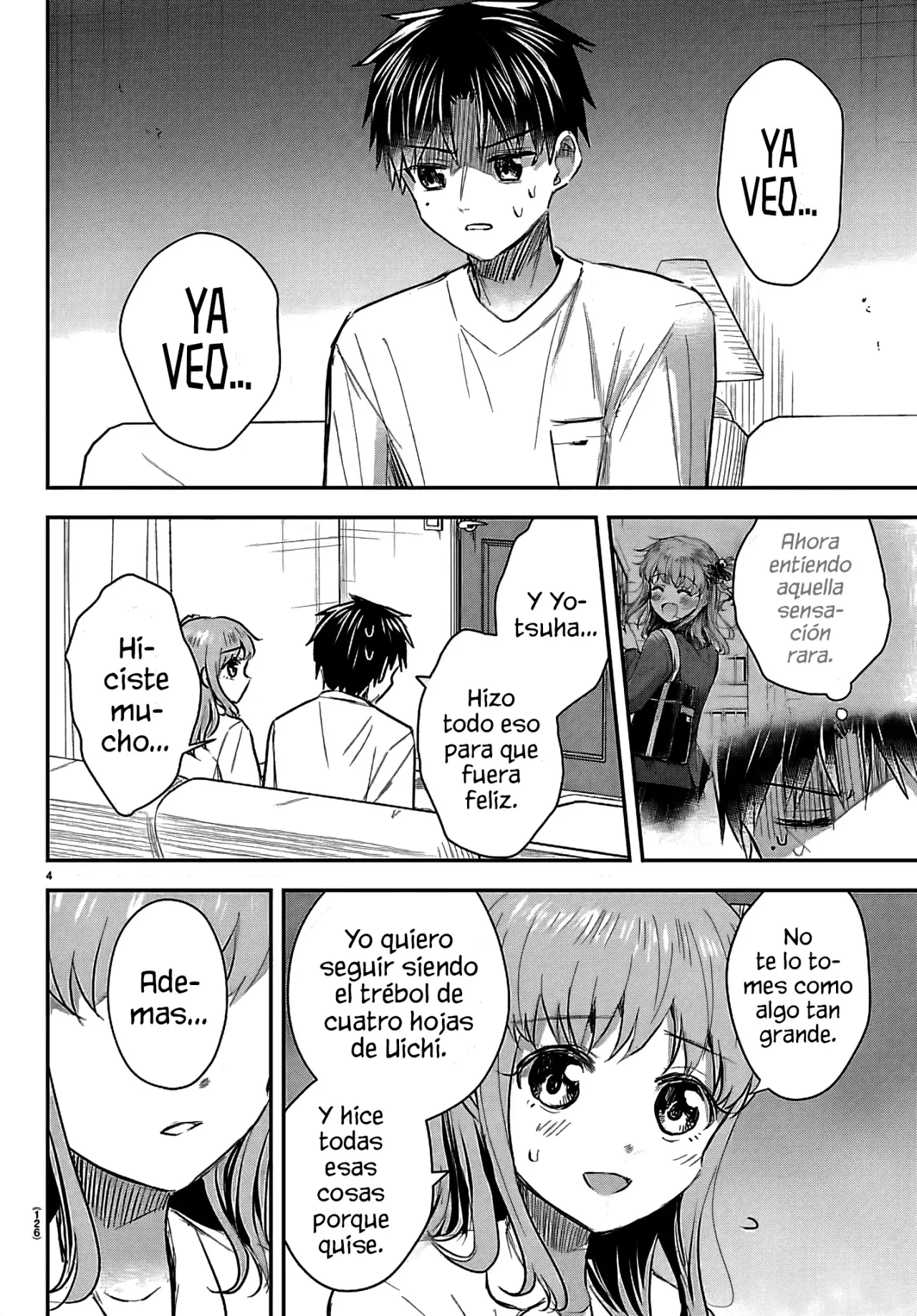 Kimi wa Yotsuba no Clover Capitulo 67: Lágrimas. página 7