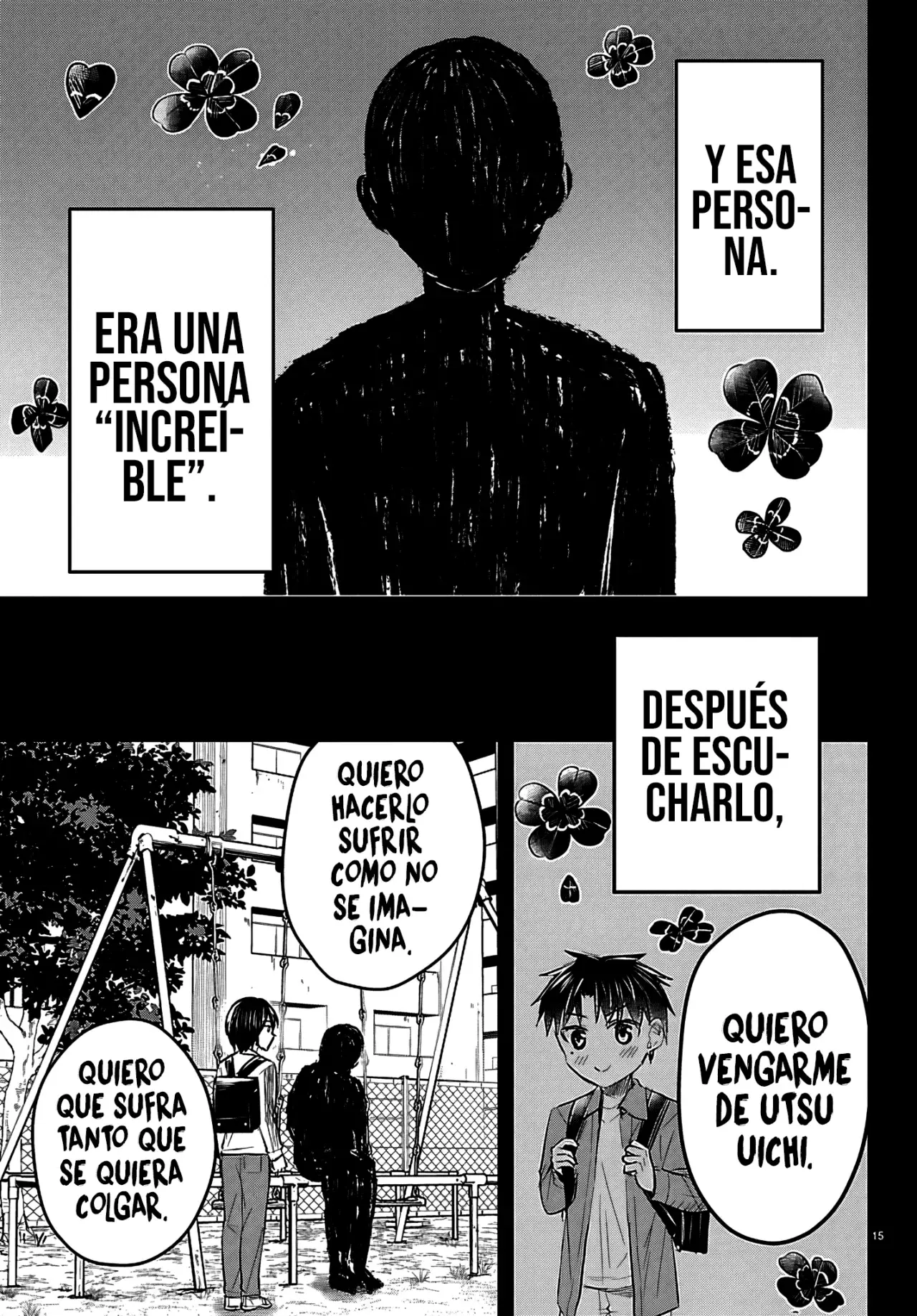 Kimi wa Yotsuba no Clover Capitulo 72: La primera página de la nota póstuma. página 18