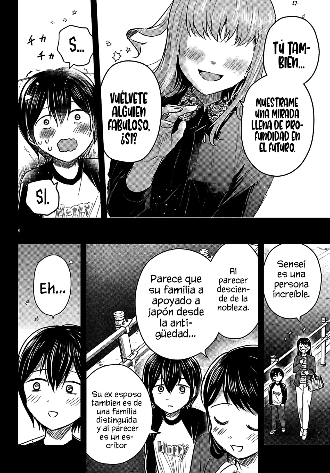 Kimi wa Yotsuba no Clover Capitulo 72: La primera página de la nota póstuma. página 9