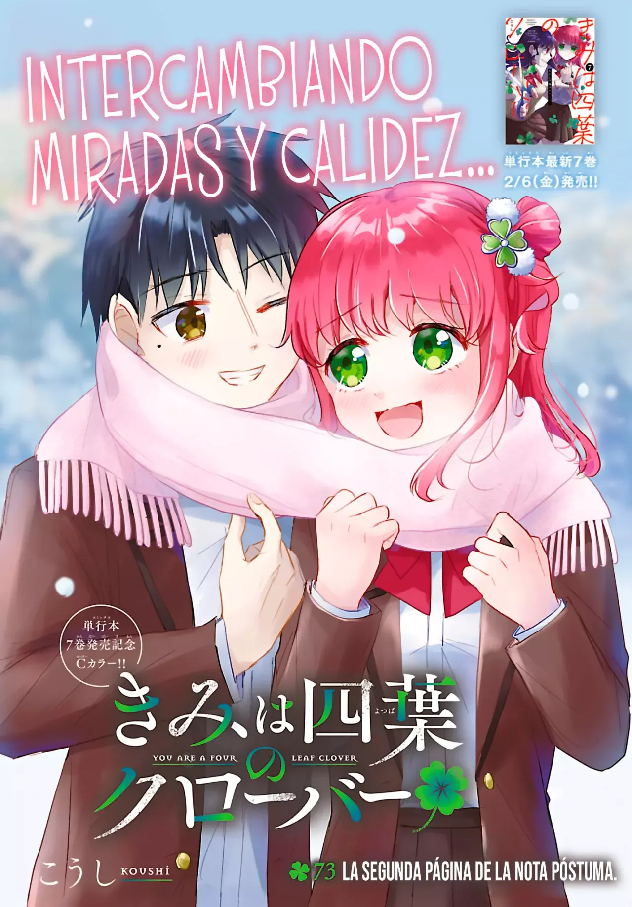 Kimi wa Yotsuba no Clover Capitulo 73: La segunda página de la nota póstuma. página 4