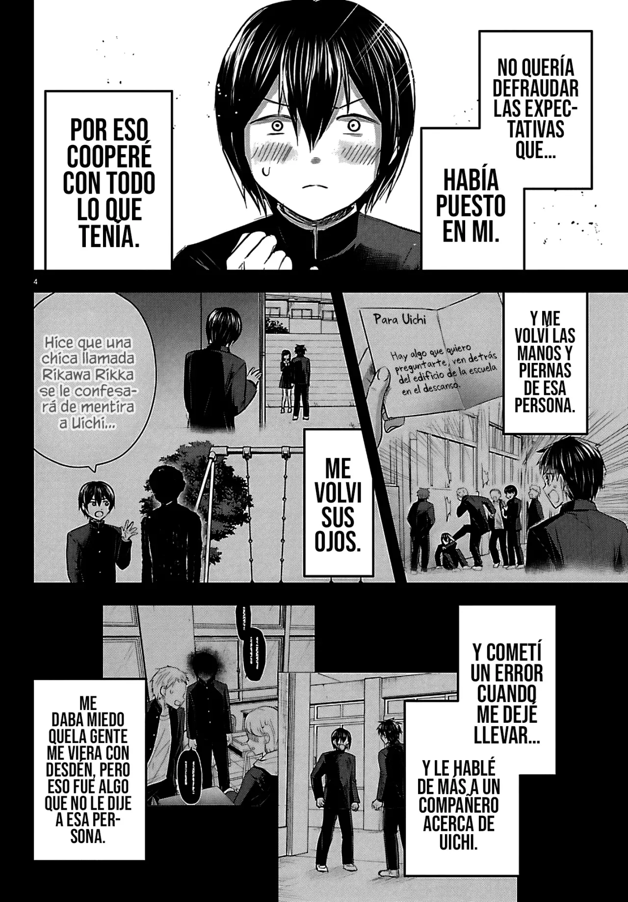 Kimi wa Yotsuba no Clover Capitulo 73: La segunda página de la nota póstuma. página 8