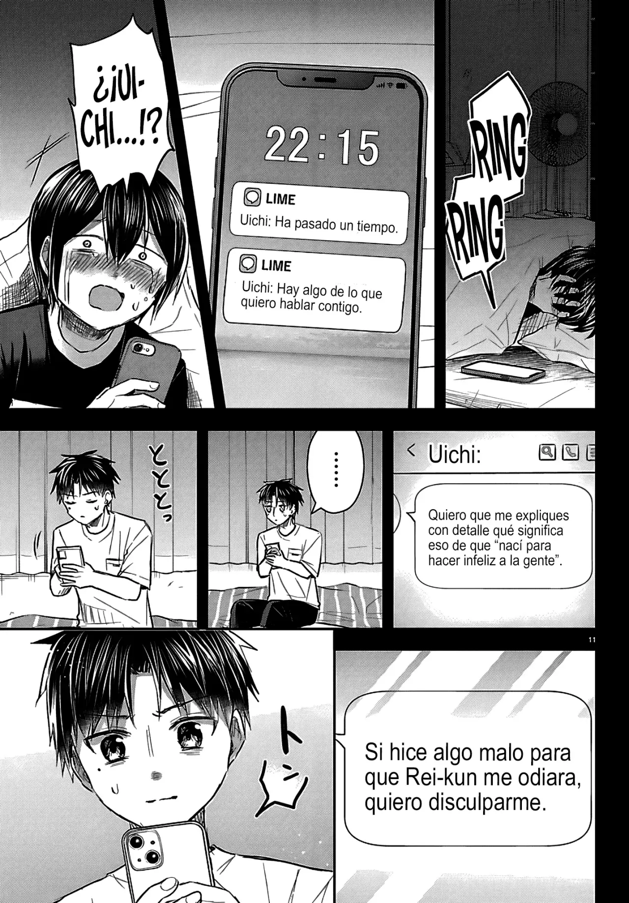 Kimi wa Yotsuba no Clover Capitulo 74: La tercera página de la nota póstuma. página 14
