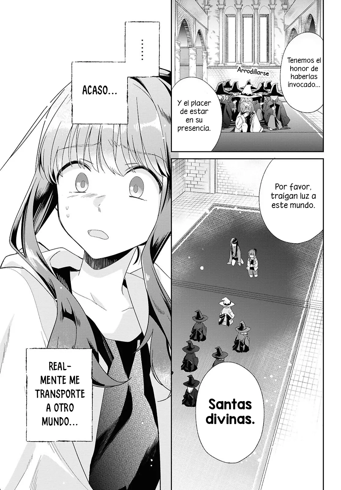 Muryoku Seijo to Munou Oujo ~Maryoku Zero de Shoukansareta Seijo no Isekai Kyuukokuki~ Capitulo 1 página 11