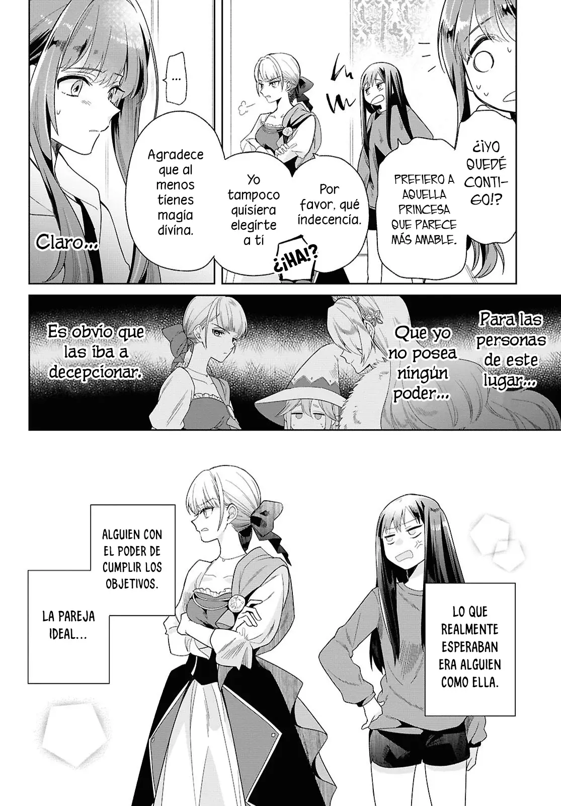 Muryoku Seijo to Munou Oujo ~Maryoku Zero de Shoukansareta Seijo no Isekai Kyuukokuki~ Capitulo 1 página 32