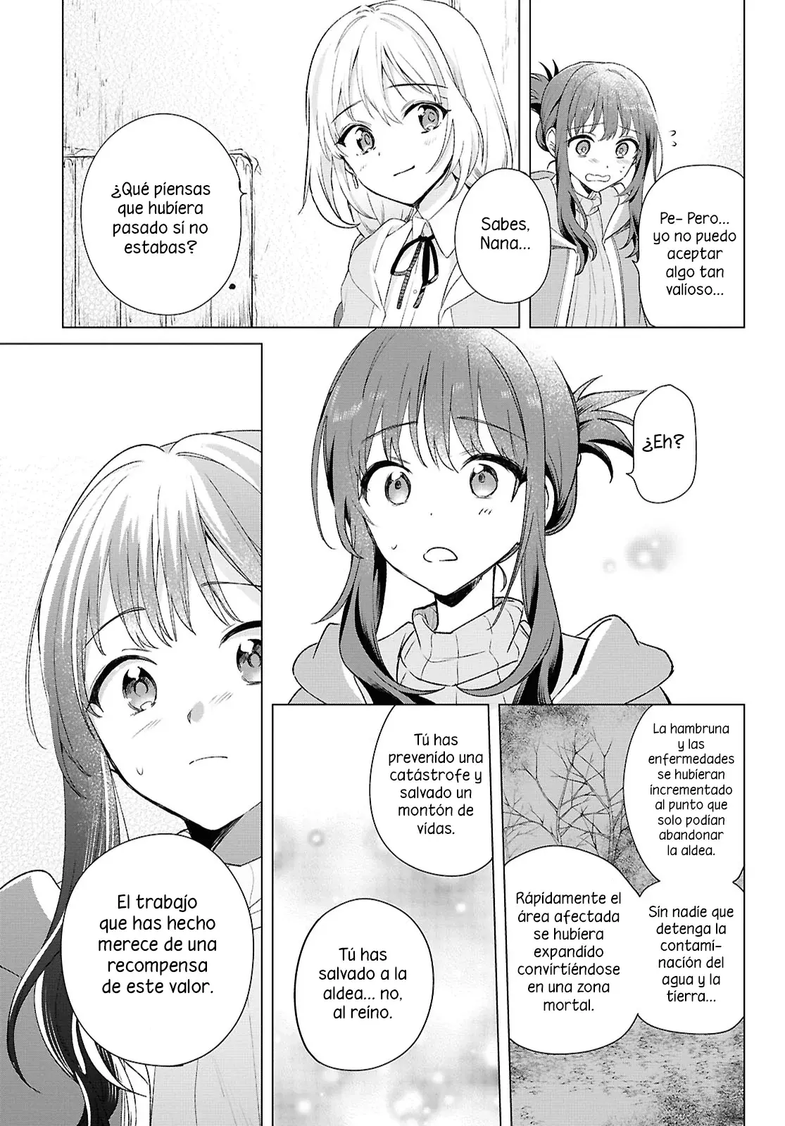 Muryoku Seijo to Munou Oujo ~Maryoku Zero de Shoukansareta Seijo no Isekai Kyuukokuki~ Capitulo 10 página 13