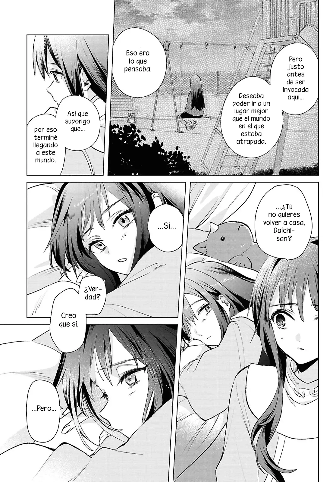 Muryoku Seijo to Munou Oujo ~Maryoku Zero de Shoukansareta Seijo no Isekai Kyuukokuki~ Capitulo 11 página 23