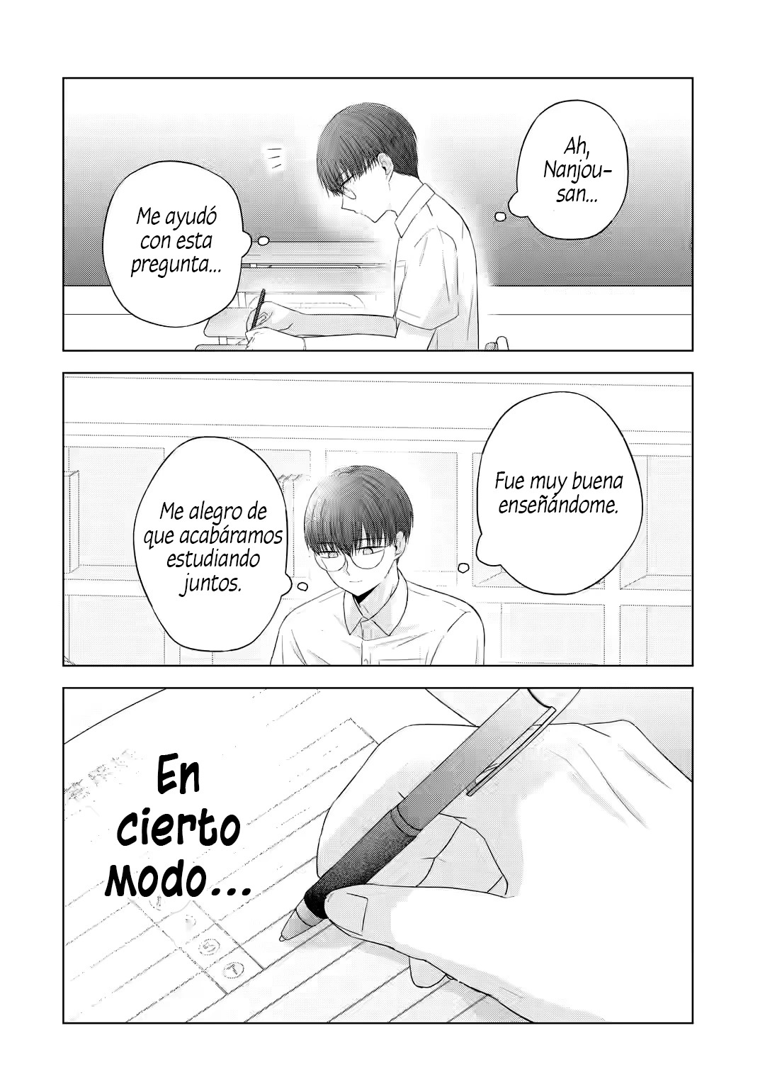 Nanjou-san wa Boku ni Dakaretai Capitulo 13: Nanjou-san y los estudios página 52
