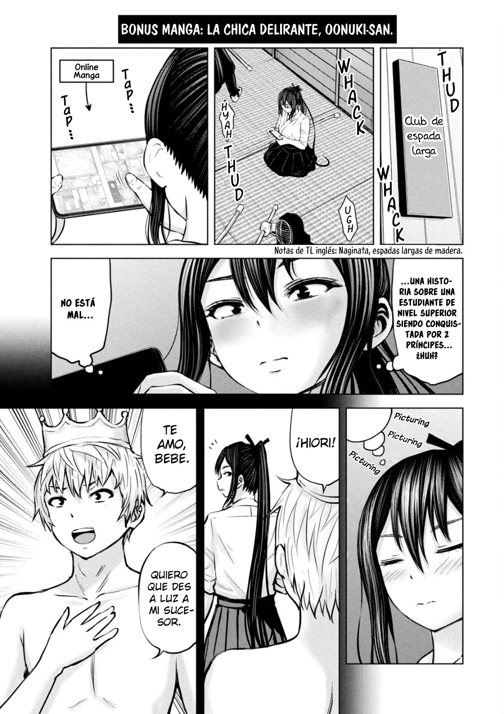 Adamasu no Majotachi Capitulo 32.5: Bonus manga: La chica delirante, Oonuki-san página 3