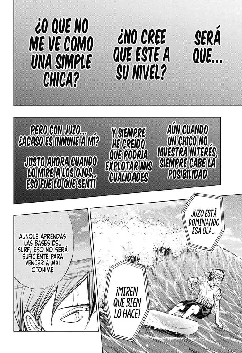 Kill Blue Capitulo 37: El desafío de Mitsuoka, batalla de surf página 15