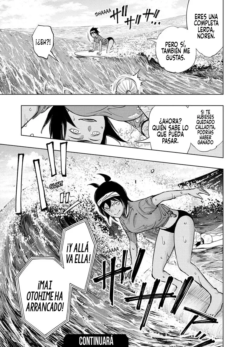 Kill Blue Capitulo 37: El desafío de Mitsuoka, batalla de surf página 22