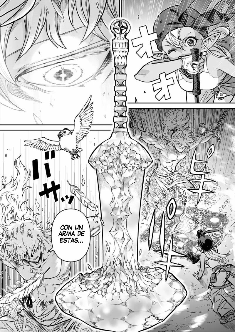 Abandoned ~Tsuyosugite Buki ga Kowareru Yuusha to Buki Shokunin no Elf~ Capitulo 1 página 34