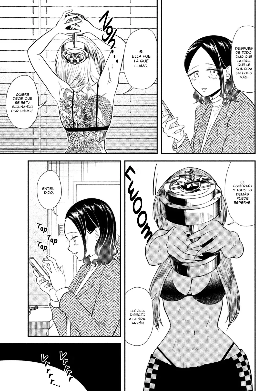 Heisei Haizanhei ⭐ Sumire-chan (Serialización) Capitulo 15: La Mujer y "Sé que es solo un masaje, pero se está sintiendo demasiado bien, no sé que hacer *Splurt*" página 8
