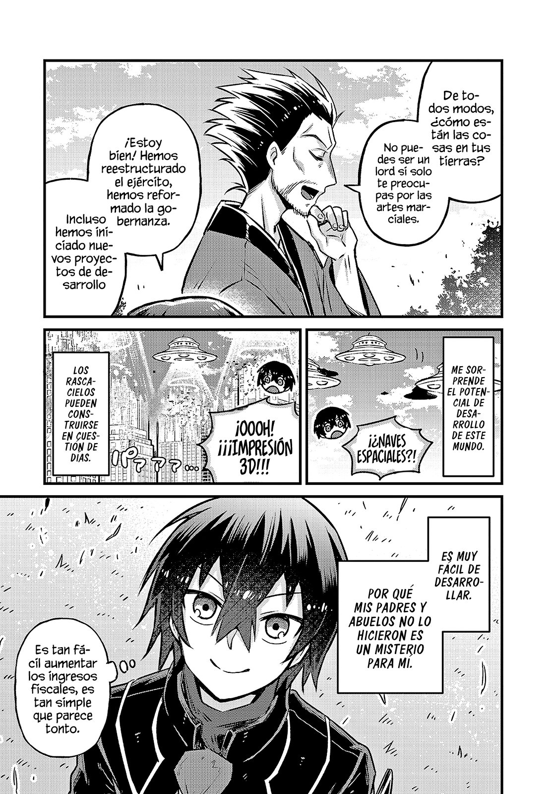 Ore wa Seikan Kokka no Akutoku Ryōshu! Capitulo 4: El Camino de la Espada. página 10