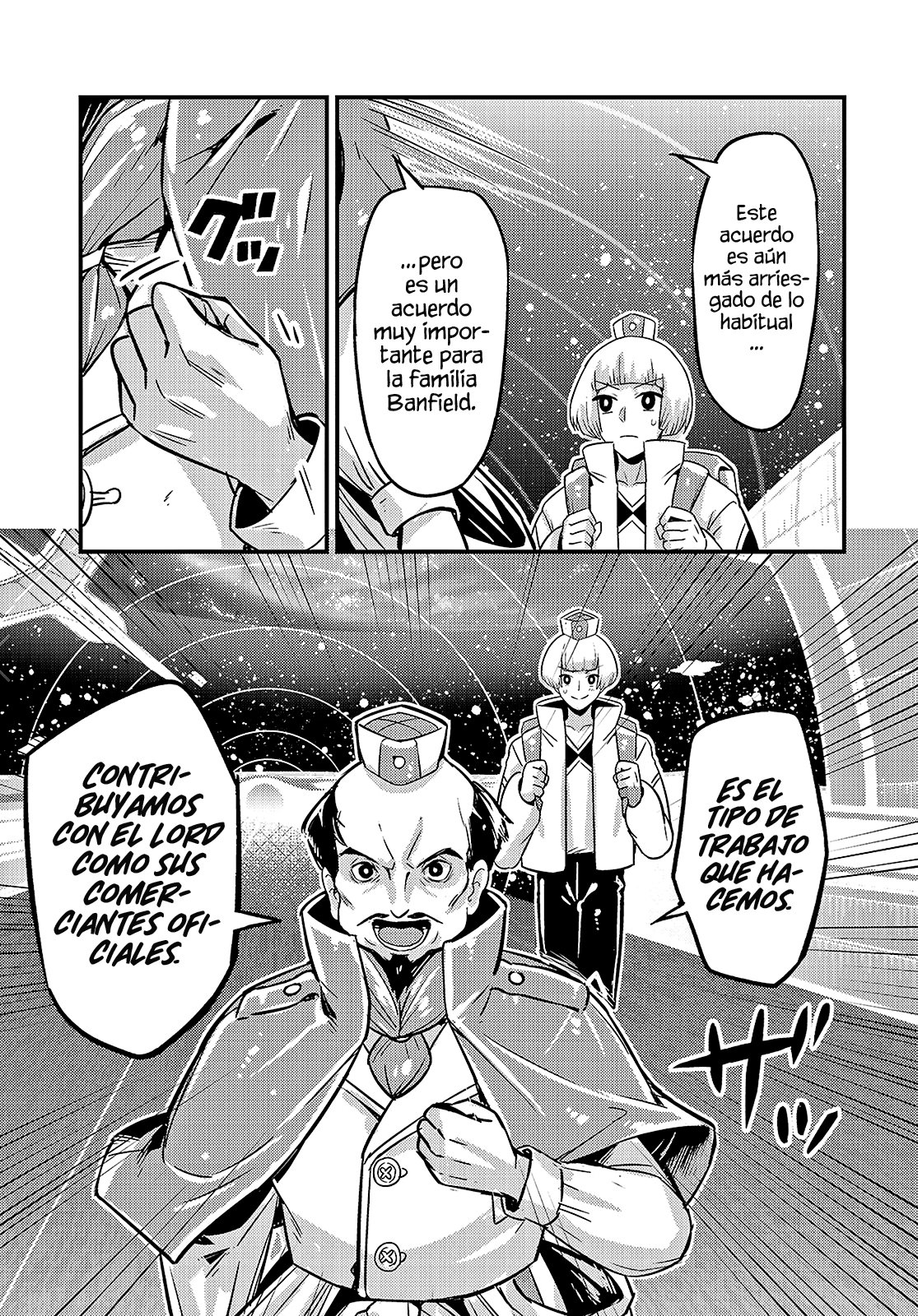 Ore wa Seikan Kokka no Akutoku Ryōshu! Capitulo 7: Piratas Espaciales. página 12