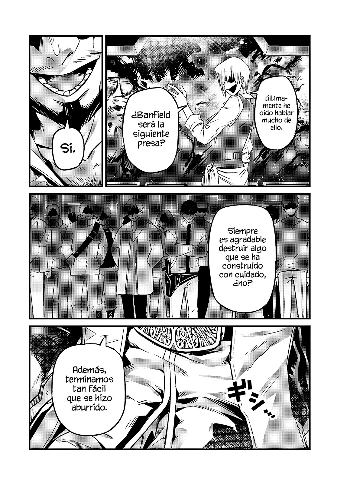 Ore wa Seikan Kokka no Akutoku Ryōshu! Capitulo 7: Piratas Espaciales. página 28