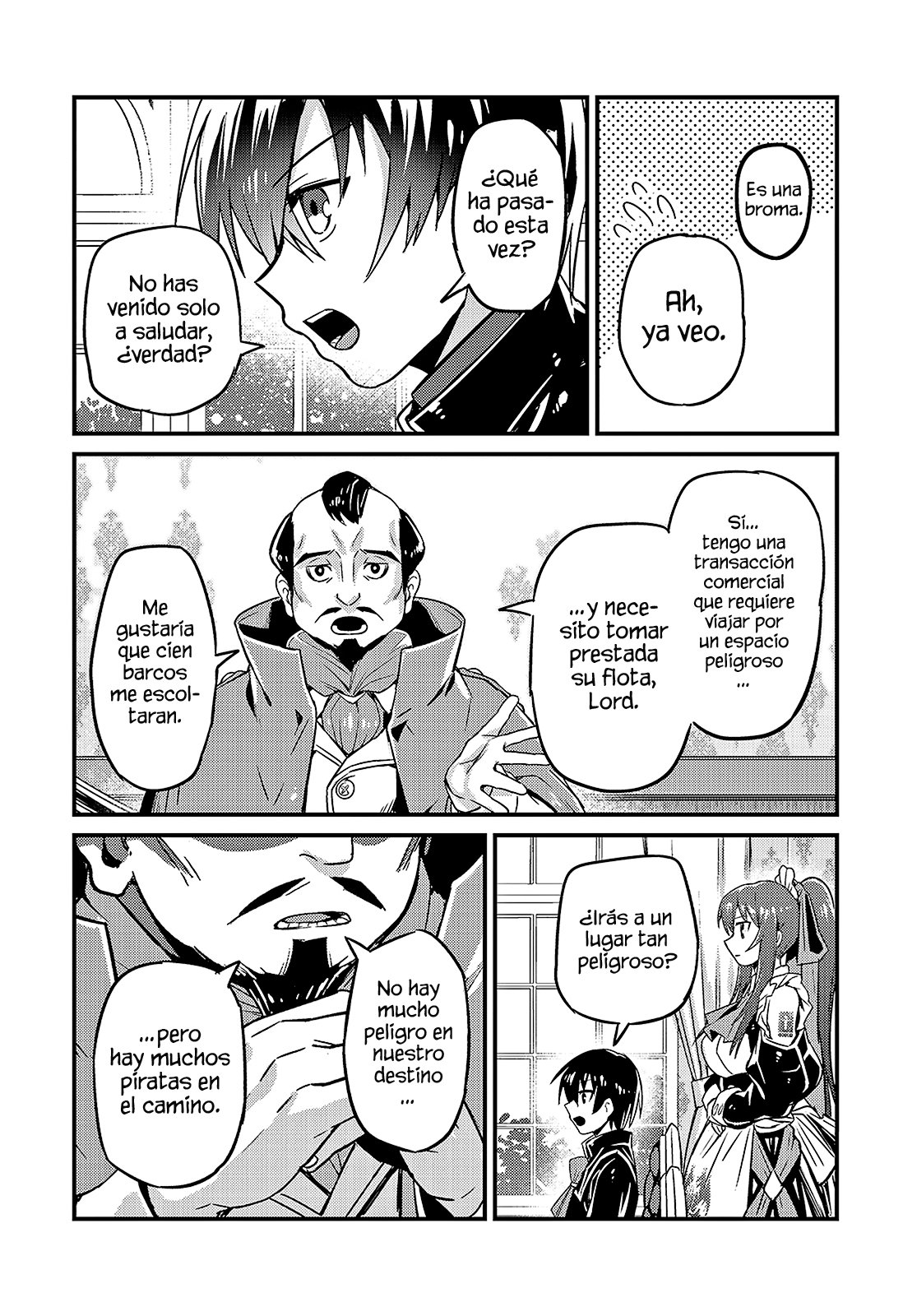 Ore wa Seikan Kokka no Akutoku Ryōshu! Capitulo 7: Piratas Espaciales. página 5