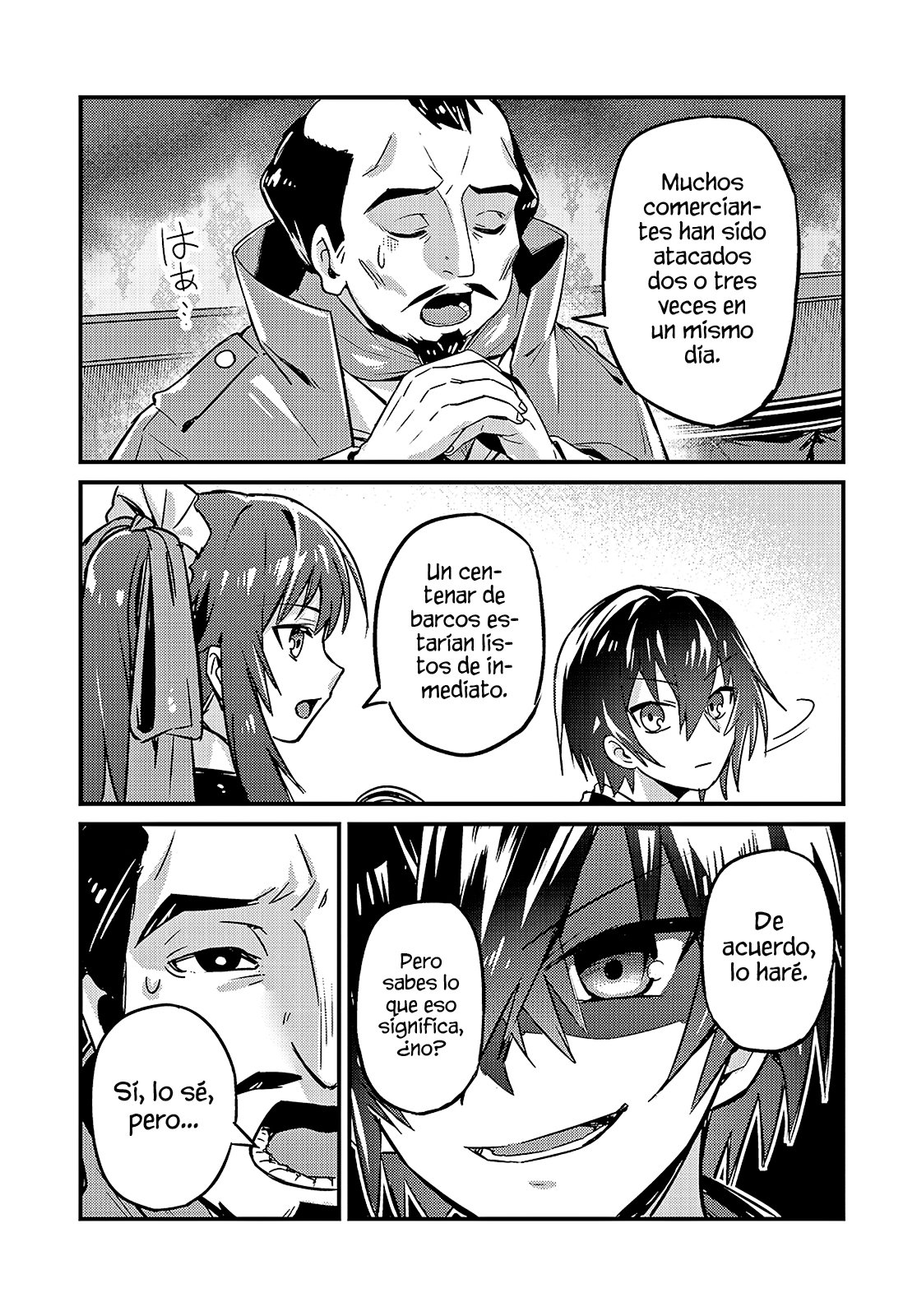 Ore wa Seikan Kokka no Akutoku Ryōshu! Capitulo 7: Piratas Espaciales. página 6