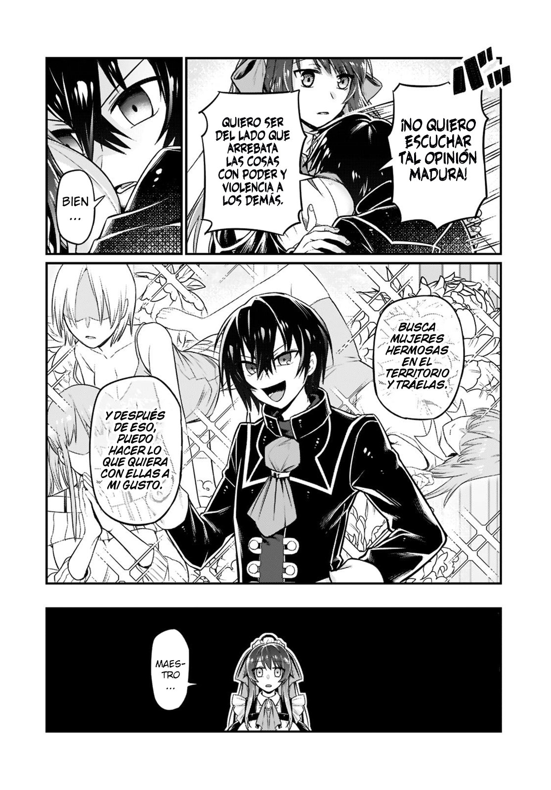 Ore wa Seikan Kokka no Akutoku Ryōshu! Capitulo 8: Declaración de guerra página 4