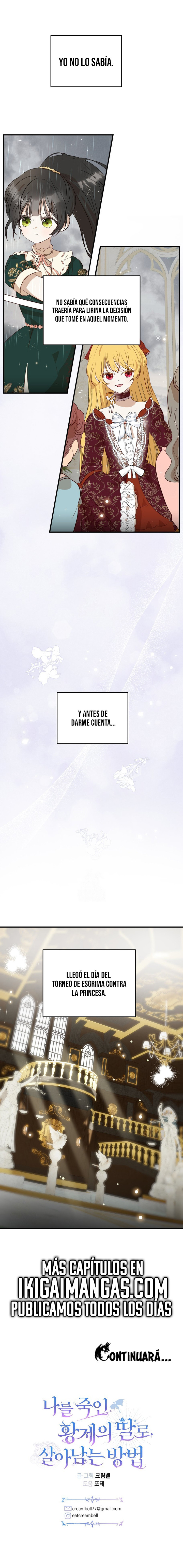 Cómo sobrevivir como la hija del emperador que me mató Capitulo 17 página 9
