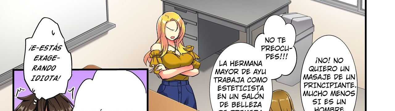 ¡Inserción en un punto lascivo…! Tratamiento de belleza resbaladizo y sensible en un club lleno de chicas Capitulo 1 página 21