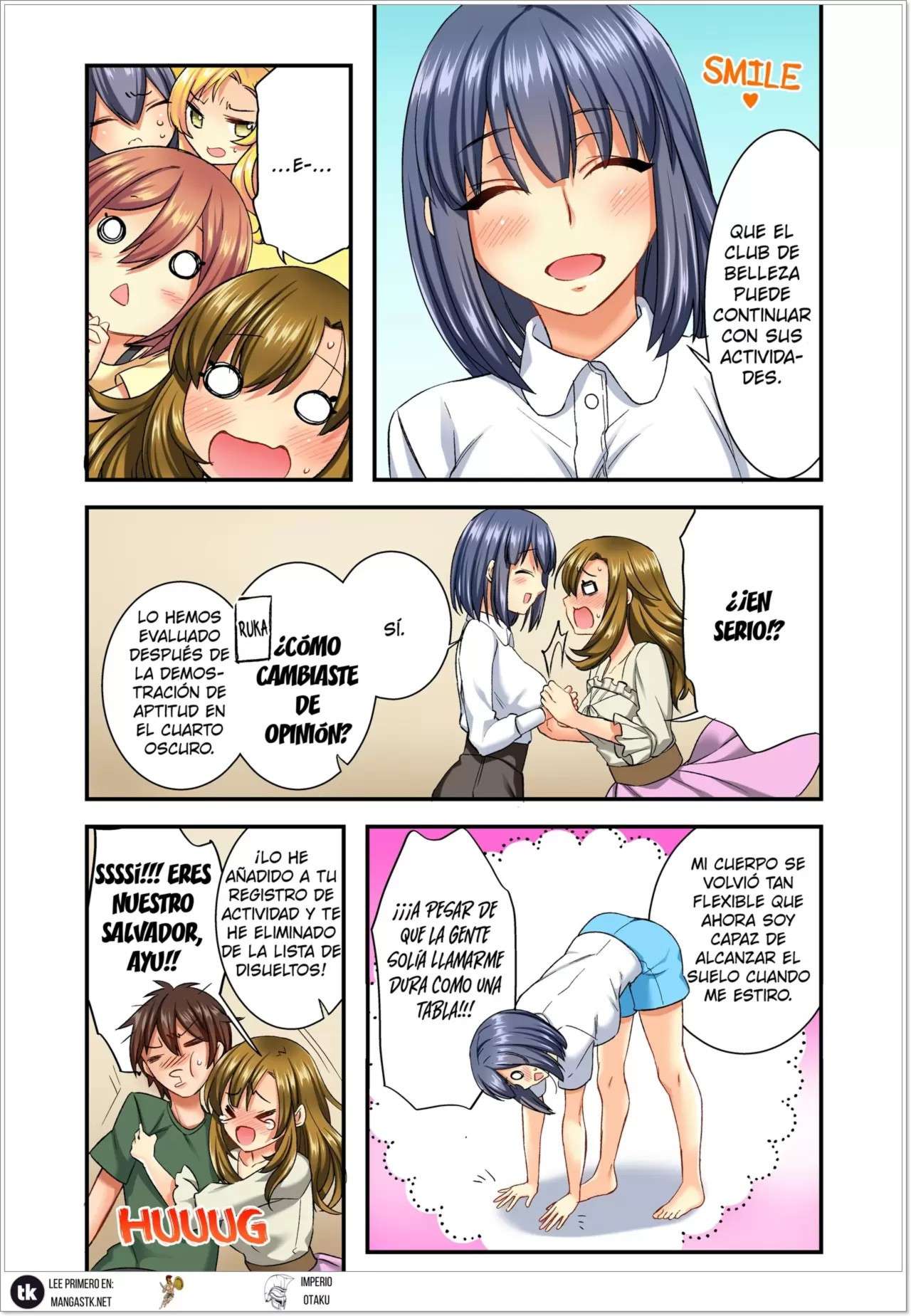¡Inserción en un punto lascivo…! Tratamiento de belleza resbaladizo y sensible en un club lleno de chicas Capitulo 12 página 4