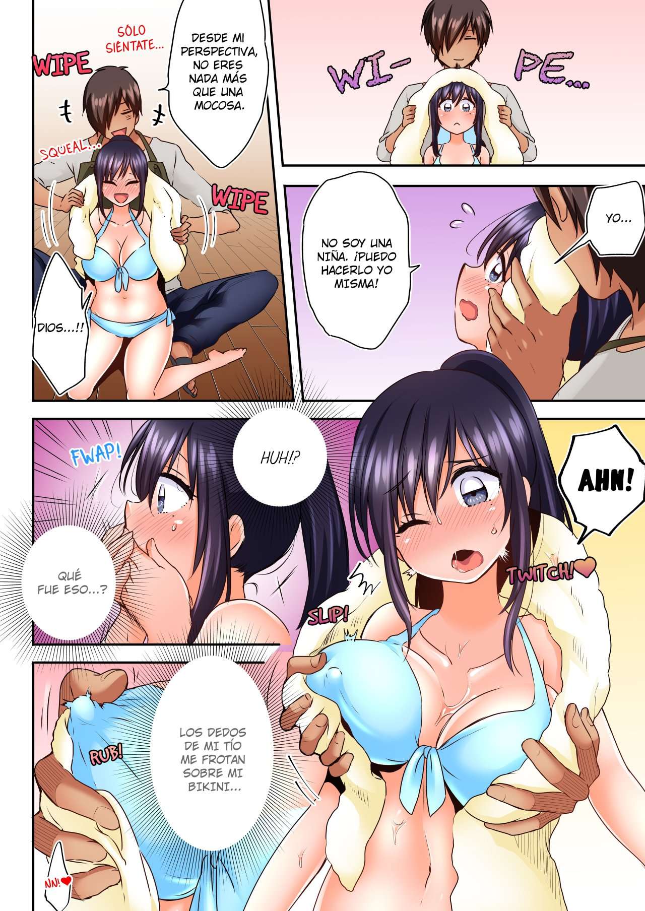 SLEEPING NIECE, SNEAKY UNCLE. HE TEASES HER ALL NIGHT ON A HOT SUMMER NIGHT Capitulo 7 página 4